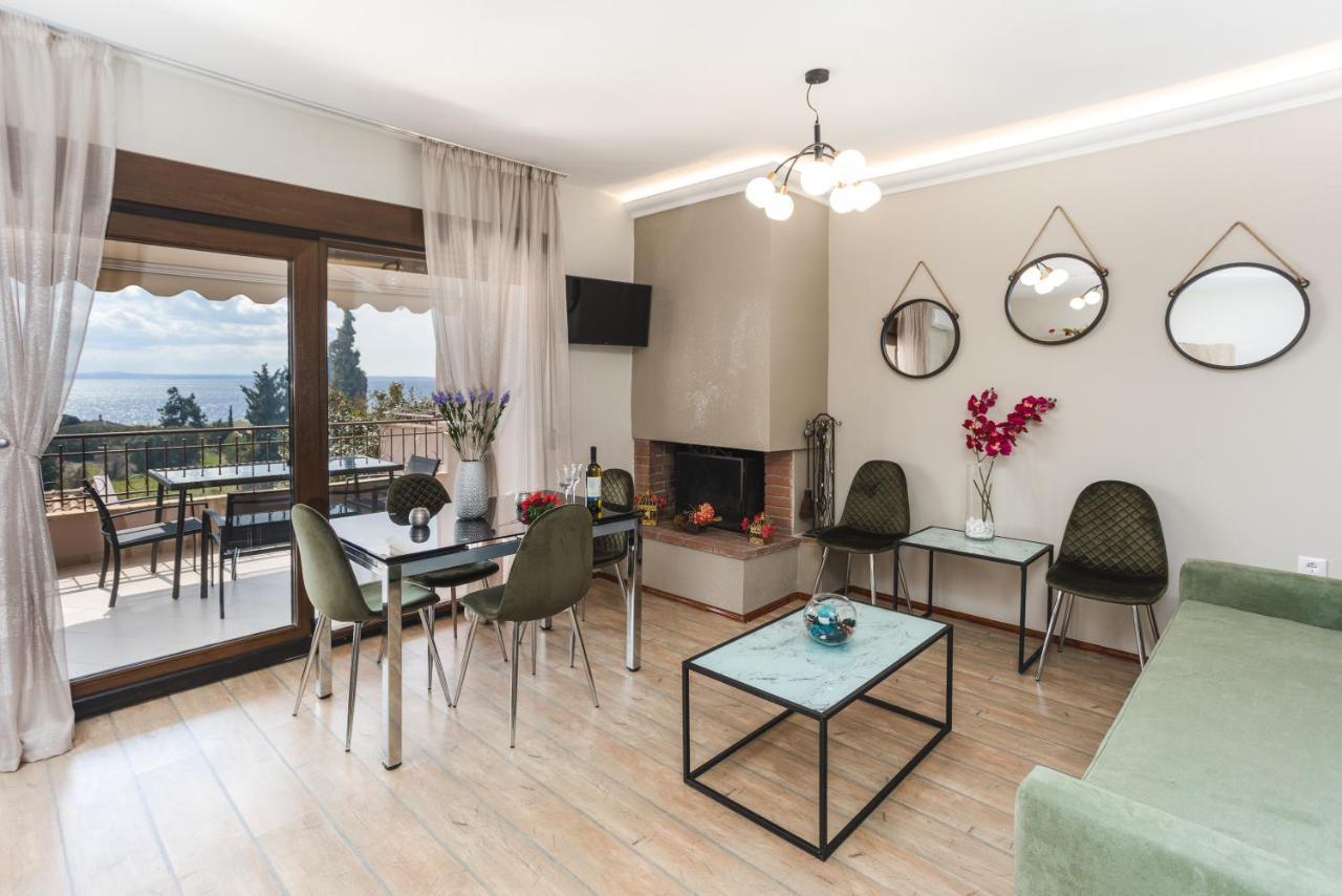 Ferienwohnung TwinStars Wonderful View Kalyves Polygyrou Exterior foto