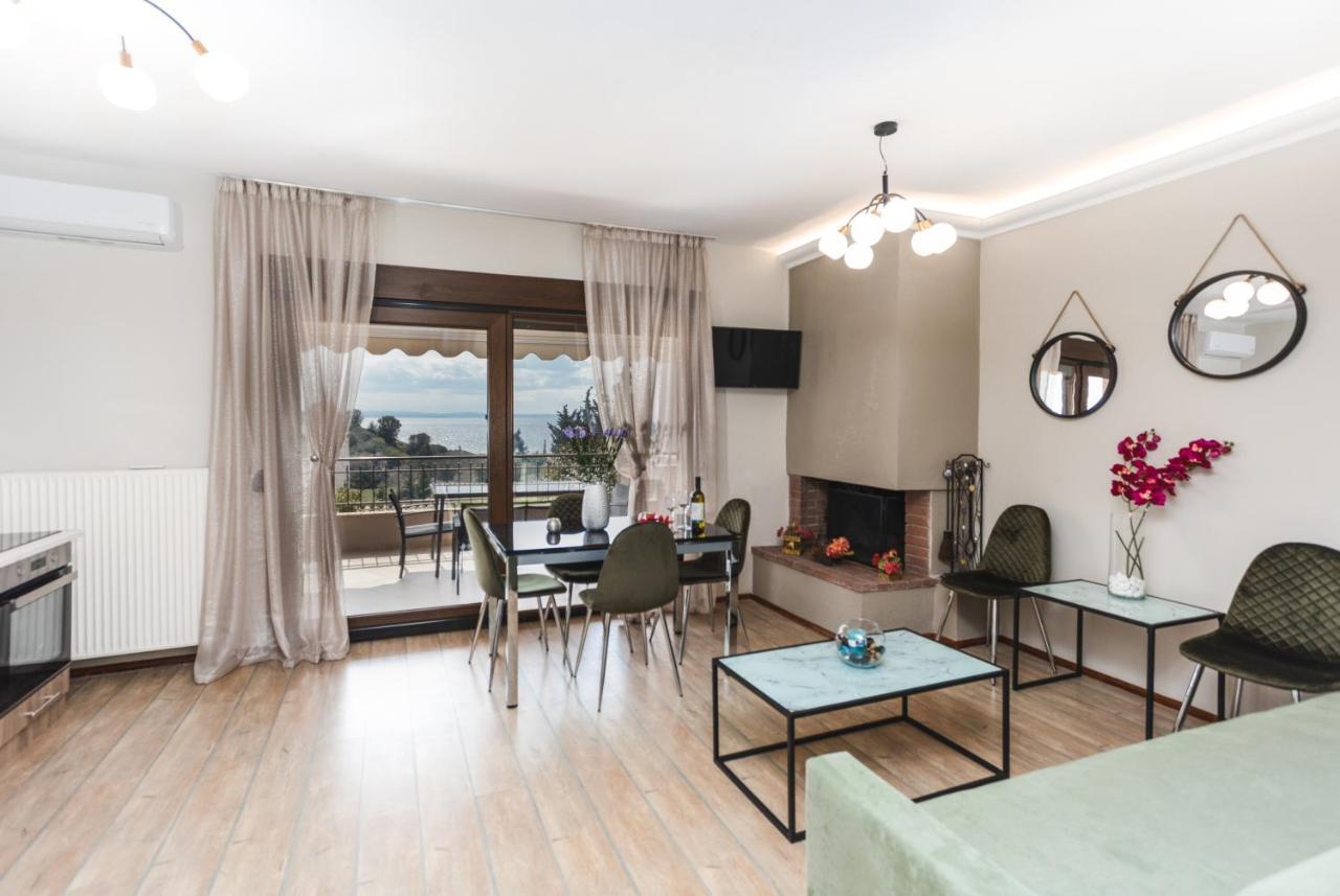 Ferienwohnung TwinStars Wonderful View Kalyves Polygyrou Exterior foto