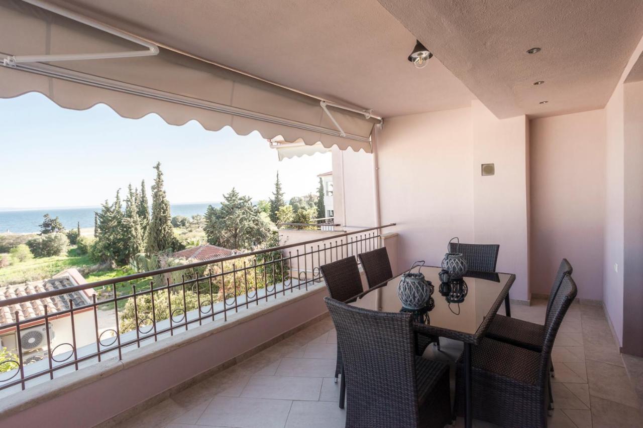 Ferienwohnung TwinStars Wonderful View Kalyves Polygyrou Exterior foto